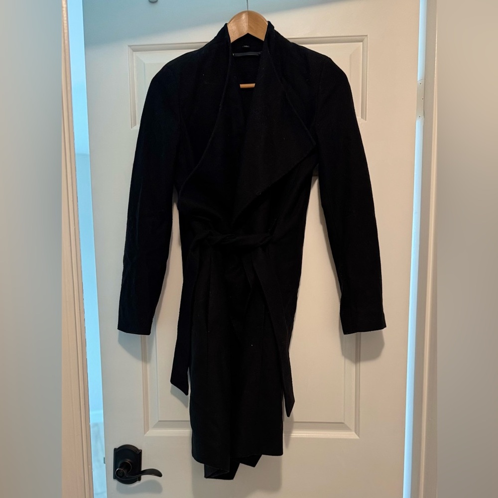 All Saints Black Trench Coat
